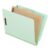 Pendaflex Pressboard End-Tab Classification Folders, Letter Size, 1 Divider, 1.75″ Expansion, Light Green, Straight Cut, 10/BX (23214)