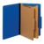 Pendaflex Recycled Classification File Folders, 2 Dividers, 2″ Embedded Fasteners, 2/5 Tab Cut, Legal Size, Dark Blue, Box of 10 (29035P)