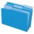 Pendaflex Two-Tone Color File Folders, Legal Size, Blue, 1/3 Cut, 100/BX (153 1/3 BLU)