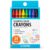 Pen&Gear Crayons Bulk School Supplies For Kids, 24 Count Crayon Box (Pack Of 6), Assorted Colors