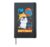Penguin 80th Birthday Wink Winter Theme Balloon Celebration Hardcover Journal, Black