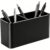 Pen Holder for Desk, Dual-Slot Pencil Cup Metal Pen Organizer for Office