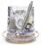 Pen Pencil Holder for Desk, 360° Rotating Desk Organizer Pencil Cup, Multi-Purpose Office Supplies, Back to School Desk Accessories, Dual Use Makeup Brush Holder for Home Office Classroom Vanity