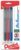 Pentel Clic Retractable Eraser with Grip, Assorted Barrel Colors (ZE21BP3M) (Pack of 3)