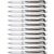 Pentel EnerGel Pearl Deluxe RTX Liquid Gel Pen, 0.5mm, Fine Line, Needle Tip, Black Ink, Box of 12 (BLN75PW-A)