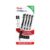 Pentel EnerGel RTX Liquid Gel Pens, Medium (0.7mm), Black Ink, 4-pk (BL77PF4A)