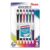 Pentel GlideWrite Ballpoint Pen with TechniFlo Ink, (1.0mm) Medium Line, Assorted Ink, Pack of 6 (BX910BP6M1)