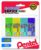 Pentel Hi-Polymer Block Eraser Small, Assorted Colors, Pack of 4 (ZEH05CRBP4M)