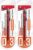 Pentel Orenz Mechanical Pencil 0.3Mm Extra Fine Line, Red Barrel, Pack of 2 (PP503BP)