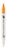 Pentel SESW30C-T113E Brush Sign Pen Twin Fibre-Tip Pen with Two Flexible Writing Tips, Water-Based Ink, Ochre, Pack of 1, Brown