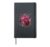 Peonie Summer Flower Spring Hardcover Journal, Black