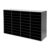 PerCbynne Literature Organizer, 36 Desktop File Sorter Mail Center, Paper Storage Cabinet, Desktop File Sorter, Paper Organizer for Home School Office (Black)
