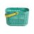 Perforated Open-Frame Shower Caddy, Portable PP Plastic Bathroom Storage Basket with Handle for Toiletries and Sponges, 11.1 x 8.1 x 7.1 Inches