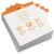 Performore Sticky Easel Flip Chart Pad, 4 Pack 25″ x 30″ Self Adhesive Flip Chart Paper, Bleed Resistant Large Sticky Notes, Portable Stick On Whiteboard Sheets for Office, Classroom, Meetings & Training