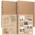 PerKoop 2 Pcs 8.5″x11″ Spiral Sketch Pad A4 Large 100 Sheet Blank Notebook Sketch Pads 60 lbs (100 gsm) Back to School Gift Sketching Drawing Pad Art Sketchbook for Teachers Students Kid (Kraft Brown)