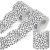 PerKoop 2 Roll 131 Feet Bulletin Board Borders Classroom Decorative Bulletin Border Whiteborad Trim Classroom Back to School Decoration(Dots Style,White Background)