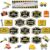 PerKoop 76 Pcs Construction Bulletin Board Decoration for Back to School Under Construction Classroom Decor Tools for Success Bulletin Board Set Positive Saying Accent for School Classroom Wall Decor