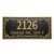 Personalized Aluminum Address Plaque Vintage Metal House Number Sign Custom Name Plate for Outdoor Front Door Mailbox Yard Street Home