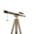 Personalized Brass Telescope with Wooden Tripod | Engraved Nautical Gift Vintage Maritime Decor