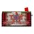 Personalized Christmas Barnstar Mailbox Covers Magnetic Standard Size Custom Address Mailbox Wraps Buffalo Plaid Xmas Post Letter Box Cover for Home Garden Yard Outdoor Decoration 21 x 18 Inch