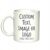 Personalized Coffee Mug, Custom Photo Text Logo One-Side, Gift, Ceramic (Green, 11 OZ)