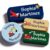 Personalized Daycare Name Labels for Kids (135 Labels) Custom Waterproof Name Stickers for Child Clothing Tag, Water Bottles,Camp，Lunch Boxes and School Supplies
