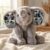Personalized Elephant Stuffed Animal Pillows – Custom Photo & Birth Stats Announcement Elephant Pillow, Customized Elephants Plush for Boys & Girls Unique Newborn Gifts for New Dad Mom (Style 2)