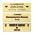 Personalized Engraved Solid Brass Name Plate 3″ x 1″, Custom Name Plate for Trophies, Picture Frames, Plaques, Urns & Shadow Boxes, Adhesive Backing or Screw Mount