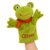 Personalized Frog Hand Puppet with Embroidered Baby Name Keepsake
