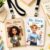Personalized Leather 3D Cartoon Character Lanyard Teacher ID Badges Reel