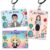 Personalized Teacher Badge Holder Custom Name Cartoon Character ID Card Holder with Lanyard PU Leather Photo Badge Holder for Educators Back to School Teacher’s Day Appreciation Gifts from Students