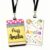 Personalized Teacher Badge Holder, Custom Name PU Leather ID Card Holder