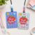 Personalized Teacher ID Badge Holder with Adjustable Coquette Lanyard, Custom Apple Name Leather Card Holder, Back to School Supplies, Appreciation Gifts for Educators, Classroom Essentials