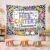 Personalized Teacher Name Tapestry, Custom Welcome Classroom Banner