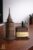 Personalized Wooden Galata Tower Desk Nameplate with Pen Holder | Istanbul Themed Office Decor | Custom Engraved Gift for Professionals | Unique Desktop Organizer – Beads