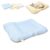 Pet Cooling Mat for Summer, Ice Silk Dog Bed with Raised Edges & Calming Sensory Dots, No-Electric Cool Pad for Small Dogs & Cats, Washable Anti-Slip Floor Mat for Sofa, Crate, Car Travel (Blue M)