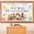 Pet Dog Bulletin Board Classroom Decorations Set Back to School Bulletin Board Dog Paw Paper Cutouts Borders Motivational DIY Birthday Banners for Nursery Chalkboard Wall Door Decor Teachers Supplies