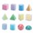 PETSOLA 12x Geometric Shapes 3D Geometric Solids for Elementary School Supplies