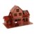 PETSOLA 3D Wooden Puzzle Building Model DIY Architecture Block Desk Clock Wooden House Ornament for with Smooth Finish Suitable for Living Room D, Cottage