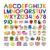 PETSOLA 75Pcs Felt Board Pieces Early Learning Educational Precut Felt Figures Kit