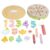 petsola Birthday Cake Toy Wooden Cake Playset for Preschoolers