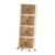 PETSOLA Clear Rolling Storage Cart Multipurpose Utility Cart Lightweight with Wheels Triangle Utility Trolley for Book , 4 Tier