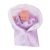 PETSOLA Kids Finger Puppet Doll Lifelike Hand Puppet Toy Novelty Swaddling Clothes Vinyl Material Lace Trim Soft Touch Educational Learning Suitable for, Purple