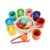 PETSOLA Sorting Toy with Cups and Balls Sturdy Educational Sorting Set Rainbow Balls in Cups Toy for Playroom