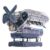 PETSOLA V8 Engine Model Kit Transparent Mini V8 Engine Kit Clear for Teens, Classroom