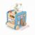 PETSOLA Wooden Activity Cart Multifunctional Infant Push Toy with Bead Learning Activity Learning Toy for Infants, Blue, Multifunctional Bus Push Cart