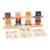 PETSOLA Wooden Color Sorting Stacking Shape Toy Playset Travel Change Clothes Game