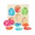 PETSOLA Wooden Peg Puzzles Peg Puzzle Toy Dinosaur Egg Cognitive Skills
