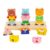 PETSOLA Wooden Stacking Blocks Fine Motor Skills Builder Early Educational Development