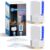 Pexpel Plug-in Fly Trap Indoor with Three-Sided Glue Board, 2 in 1 Gnat Traps for House Indoor with UV & Night Light, Flying Insect Trap for House & Fruit Flies